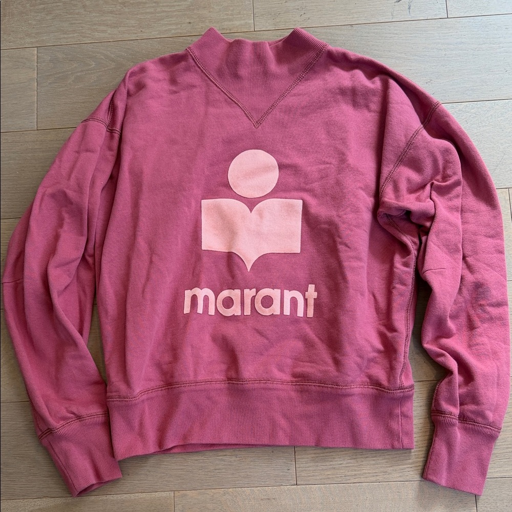 Isabel Marant Rose Logo Crewneck Sweatshirt